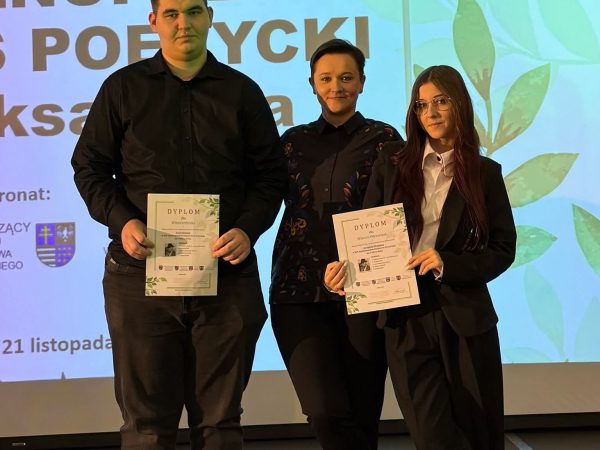 „Staszic” na podium w XIX Ogólnopolskim Konkursie Poetyckim im. Feliksa Raka!